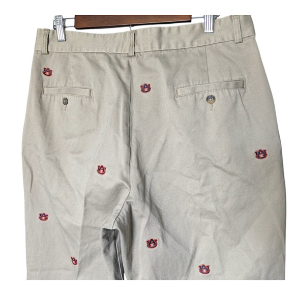 Campus Chinos Auburn University Tigers Football AU Khaki Pants Size 32 Men Golf - Picture 7 of 7